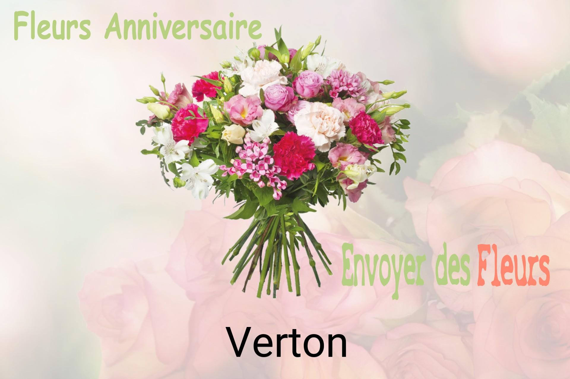 Bouquet de fleurs d’anniversaire livré à Verton