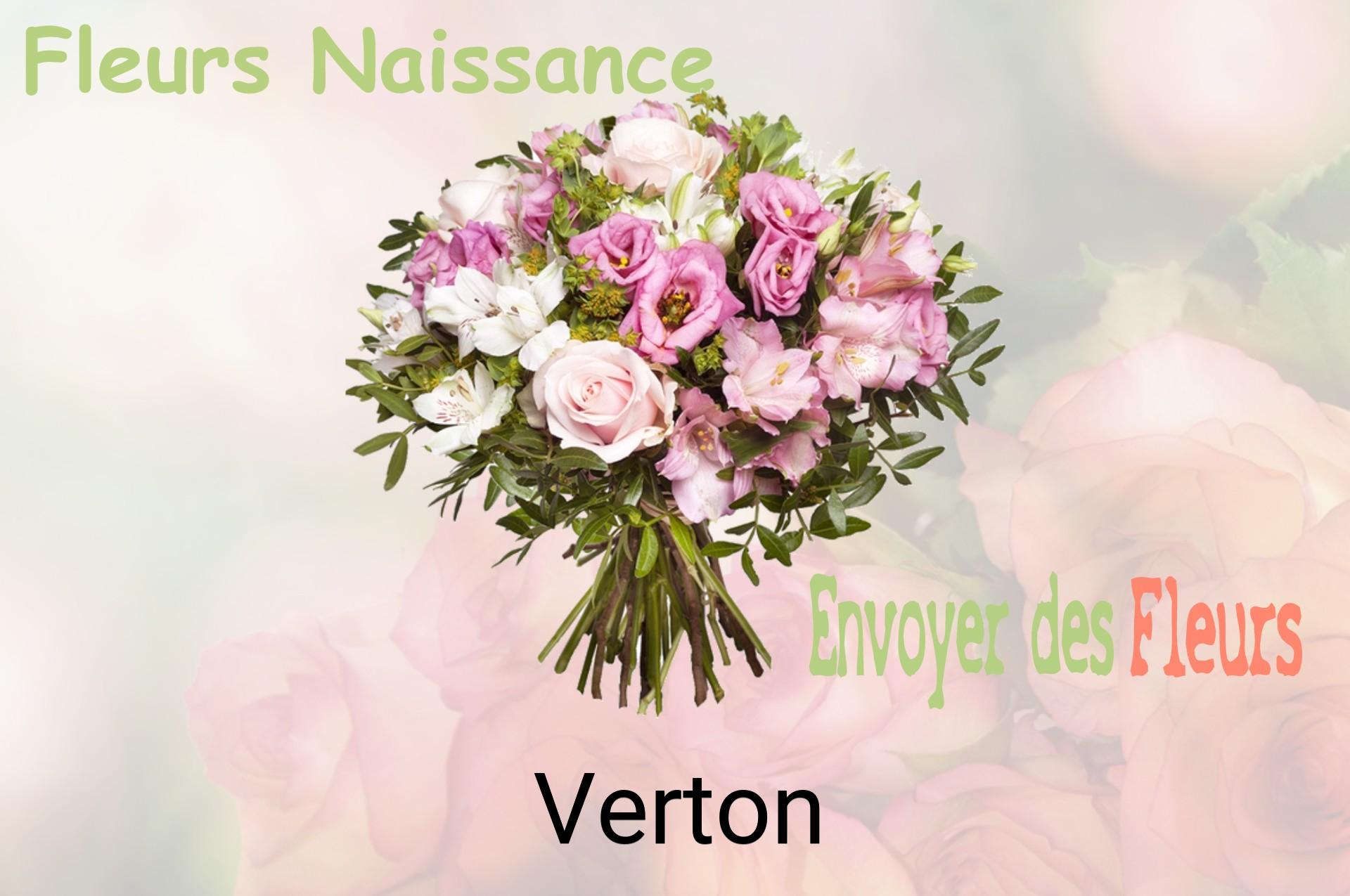 Bouquet de fleurs de naissance livré à Verton